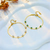 Women's Titanium Steel Snake Bone Chain Jewelry Bracelet With Diamondembedded Love Pattern And Electroplating Treatment