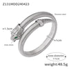 Women's Titanium Steel Snake Head Tail Geometric Fashion Electroplated Zircon Jewelry Stretch Bracelet