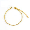Women's Titanium Steel Stainless Steel Geometric Twist Chain Anklet Jewelry