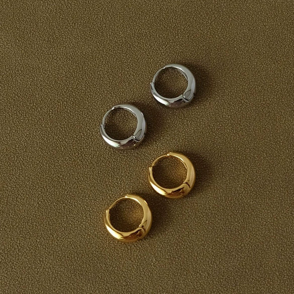 Women's Titanium Steel U Shaped Electroplated Simple Light Luxury Earrings