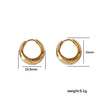 Women's Titanium Steel U Shaped Electroplated Simple Light Luxury Earrings