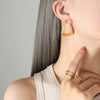 Women's 316L Stainless Steel Ushaped Electroplated Fashion Earrings