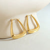 Women's 316L Stainless Steel Ushaped Electroplated Fashion Earrings