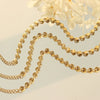 Women's Titanium Steel Wave Pattern Flower Embossed Round Bracelet Jewelry