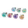 Women's Titanium Steel Zircon Earrings With Bird's Nest Cut And Geometric Sweet Style