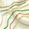 Women's 316L Stainless Steel Zircon Geometric Pattern Light Luxury Style Necklace