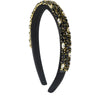 Women's Trendy Baroque Retro Headband With Colorful Rhinestones And Full Diamond Light Luxury Style Geometric Design