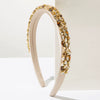 Women's Trendy Baroque Retro Headband With Colorful Rhinestones And Full Diamond Light Luxury Style Geometric Design