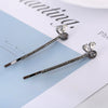 Women's Trendy Headwear Alloy Word Clip Hairpin With Electroplating Treatment
