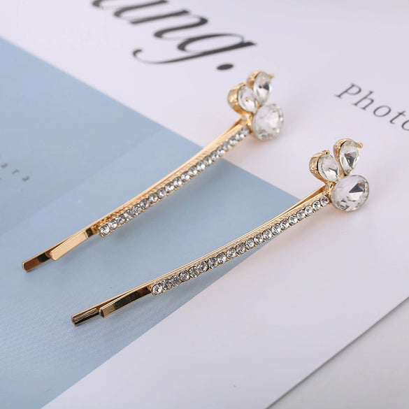 Women's Trendy Headwear Alloy Word Clip Hairpin With Electroplating Treatment