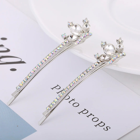 Women's Trendy Headwear Alloy Word Clip Hairpin With Electroplating Treatment