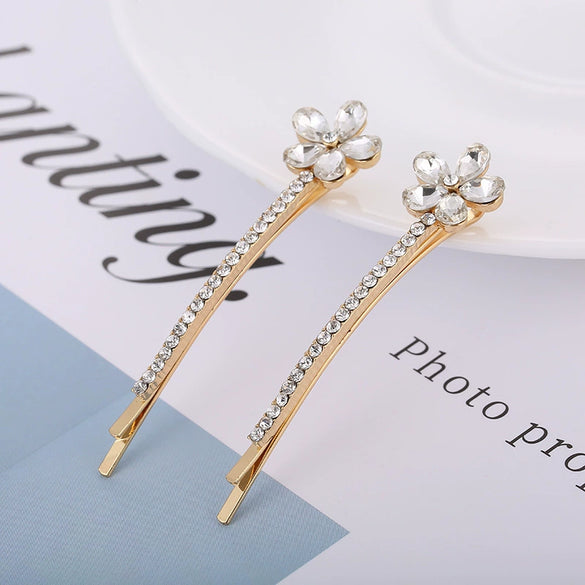 Women's Trendy Headwear Alloy Word Clip Hairpin With Electroplating Treatment