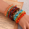Women's Turquoise Geometry Elastic Bracelet Natural Crystal Beaded Wholesale Jewelry