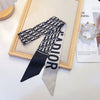 Women's Twill Simulation Silk Small Scarf Slender Hair Band Handbag Wrap Strap Decorative Neck Scarf