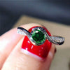 Women's Twisted Arms Eight Hearts And Eight Arrows Zirconia Ring Copper Geometric Style