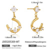 Women's Ushaped Horseshoe Anchor And Rudder Jewelry Set With Necklace Bracelet And Earrings In Plated Titanium Steel And Stainless Steel