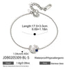 Women's Ushaped Horseshoe Anchor And Rudder Jewelry Set With Necklace Bracelet And Earrings In Plated Titanium Steel And Stainless Steel
