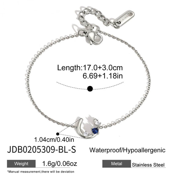 Women's Ushaped Horseshoe Anchor And Rudder Jewelry Set With Necklace Bracelet And Earrings In Plated Titanium Steel And Stainless Steel