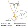 Women's Ushaped Horseshoe Anchor And Rudder Jewelry Set With Necklace Bracelet And Earrings In Plated Titanium Steel And Stainless Steel