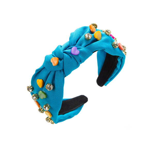 Women's Valentine's Day Cloth Headband With Diamond Design
