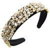 Women's Velvet Baroque Heavy Industry Style Hairband With Diamond And Pearl Inlay