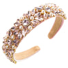 Women's Velvet Baroque Heavy Industry Style Hairband With Diamond And Pearl Inlay