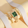 Women's Vintage Alloy Band Round Dial Quartz Watch
