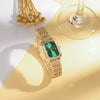 Women's Vintage Alloy Band Round Dial Quartz Watch