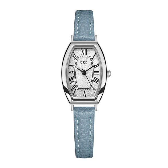 Women's Vintage Barrel Dial Alloy Case Belt Strap Quartz Watch