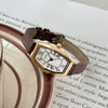 Women's Vintage Barrel Dial Alloy Case Belt Strap Quartz Watch