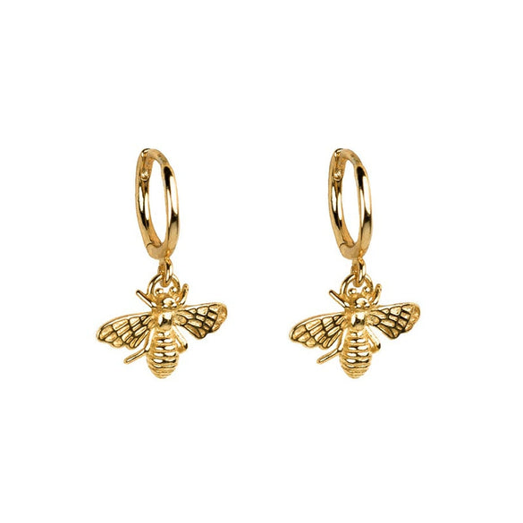 Women's Vintage Bee Earrings With Silver Needle And Copper Geometric Animal Design Electroplated Fashion Ear Jewelry