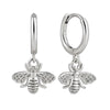 Women's Vintage Bee Earrings With Silver Needle And Copper Geometric Animal Design Electroplated Fashion Ear Jewelry