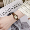 Women's Vintage Classic Barrelshaped Quartz Watch Alloy Case Mineral Reinforced Glass Mirror Stainless Steel Buckle