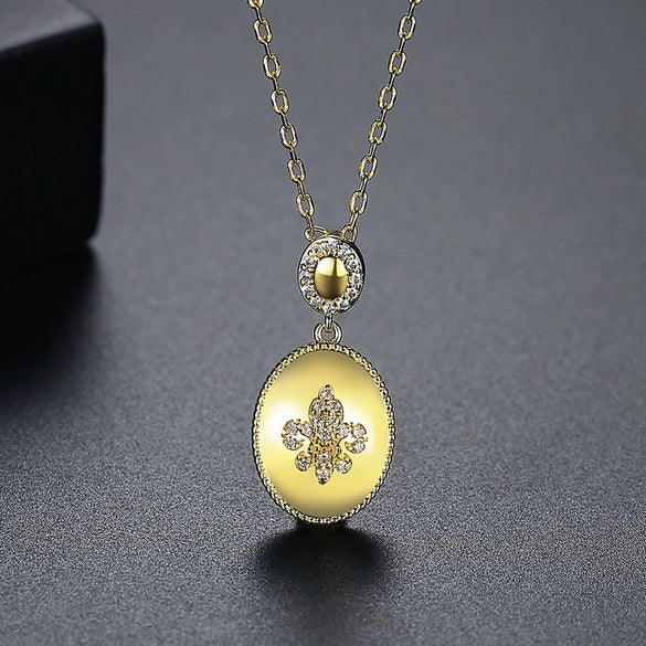 Women’s Vintage Copper Pendant Necklace With Mixed Gemstone Inlay Geometric Design Electroplated Finish And Collarbone Chain