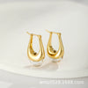 Women's Vintage Electroplated Copper Drop Earrings With Stylish Fashion Design And Personal Natural Appeal