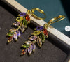 Women's Vintage Fashion Alloy Wheat Earrings With Electroplating
