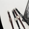 Women's Vintage Fashion Square Alloy Watch With Ordinary Glass Mirror And Rectangular Dial