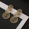 Women's Vintage Geometric Alloy Statement Earrings Retro Fashion Jewelry For Versatile Everyday Styling