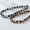 Women's Vintage Geometric Beaded Necklace And Bracelet Made Of Plastic Resin And Alloy Handmade