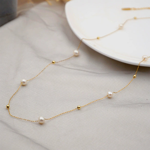 Women's Vintage Geometric Handmade Titanium Steel Cross Chain Sweater Necklace