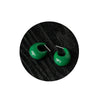 Women's Vintage Geometric Resin U Shaped Water Drop Earrings Handmade Green Dangle Earrings