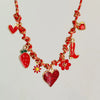 Women's Vintage Geometric Stainless Steel Electroplated Ocean Style Heart Flower Sun Rope Clavicle Chain Necklace