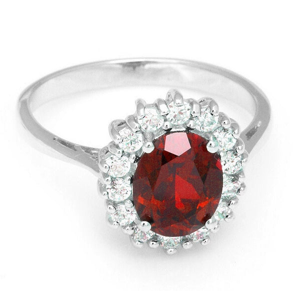 Women's Vintage Light Luxury Copper Geometric Crystal Ring With Sapphire Style Classic Princess Design