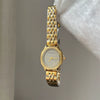 Women's Vintage Medieval Style Round Dial Watch With Flat Top Tapered Crown And Alloy Buckle