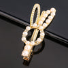 Women's Vintage Pearl Duckbill Hair Clip With Rhinestone Detail Elegant Simple Side Clasp Hair Accessory