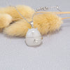 Women's Vintage Sterling Silver Animal Pendant Necklace With Agate And Chalcedony Electroplated Clavicle Chain