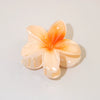 Women's Vintage Style Plumeria Flower Hair Clip Ps Material Baking Paint Process