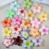 Women's Vintage Style Plumeria Flower Hair Clip Ps Material Baking Paint Process