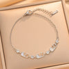 Women's Vshaped Pearl Clavicle Necklace With Titanium Steel Chain And Real Gold Plated Brass Hardware