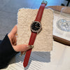 Women's Watch Alloy Case Genuine Leather Strap Round Dial Luxury Leisure Style Diamond Starry Sky Face